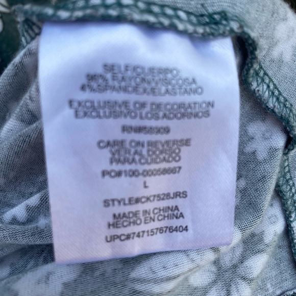 Copper Key Girls Green Floral Dress 🐢🐊 Size: L - Picture 8 of 11